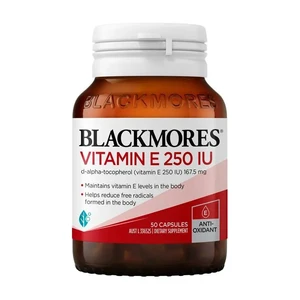 (PRE ORDER) Blackmores Vitamin E 250IU 50 Capsules shelf life 2yrs